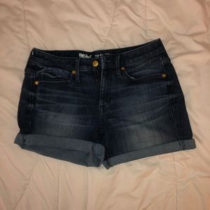 Mossimo high rise denim midi shorts